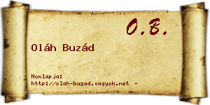 Oláh Buzád névjegykártya